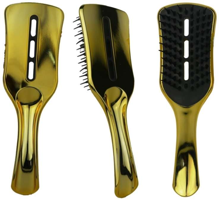 Prescott Wet Detangling Hairbrush Gold Colour