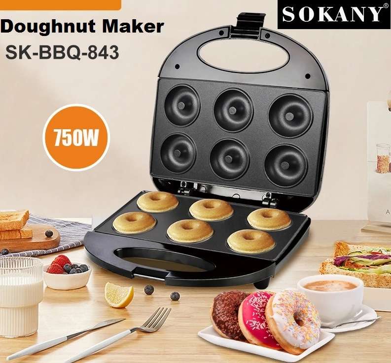 Sokany 6 Doughnut Maker- Non-Stick