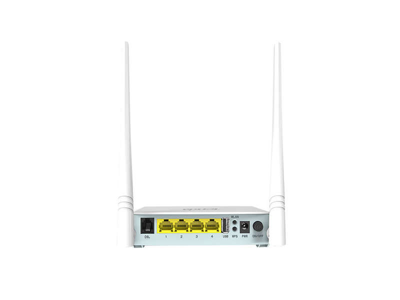 Tenda 2.4GHz 2x5dBi 4 Ethernet  WiFi ADSL2+ Modem Router | D301