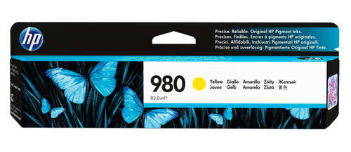 HP 980 Yellow Officejet Enterprise X555/X585 Ink Cartridge
