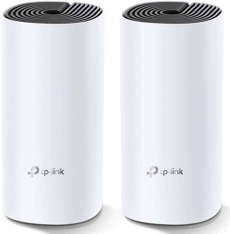 TP-Link Deco M4 AC1200 WiFi 5 Dual-Band Whole Home Mesh Gigabit White Wireless Router - 2-Pack
