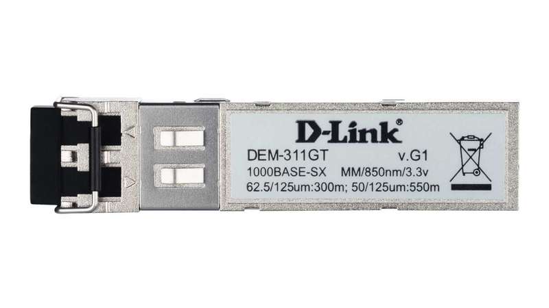 D-Link 1 Port GBIC SX Multi-Mode Fiber Module 550M