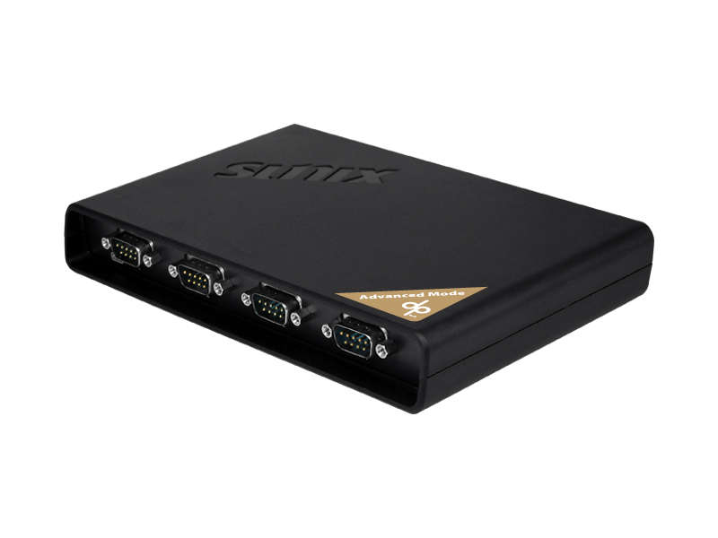 Sunix DevicePort Advanced Mode Powered COM Ethernet enabled 4-port RS-232 Port Replicator