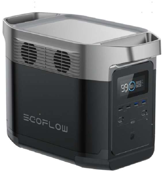 ECOFLOW DELTA 2 Lithium Portable Power Station - 1800W Output - 1024Wh LFP Battery