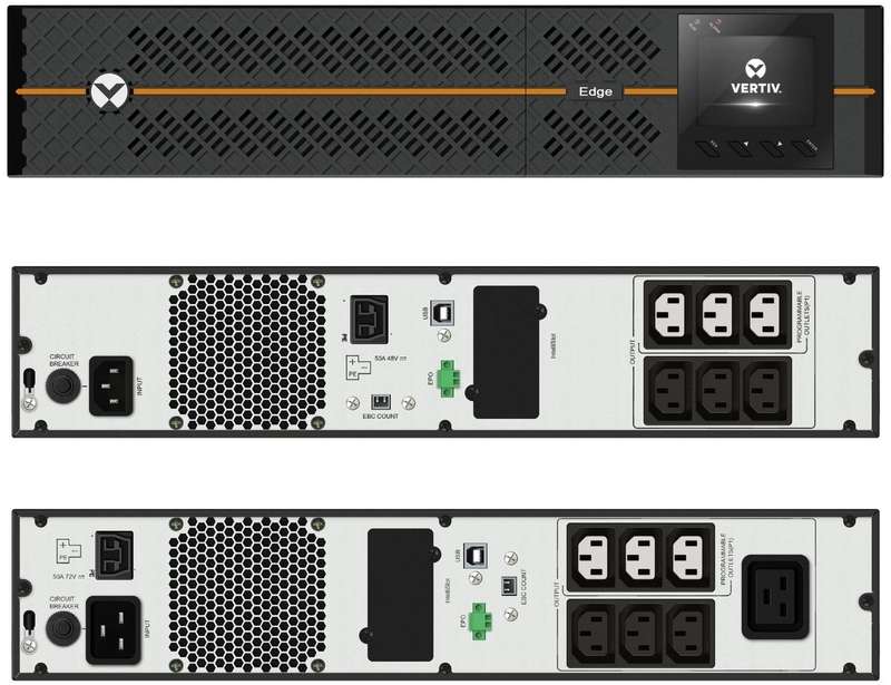 Vertiv Edge 1phase 3kVA Input IEC60320 C20 inlet 2U UPS