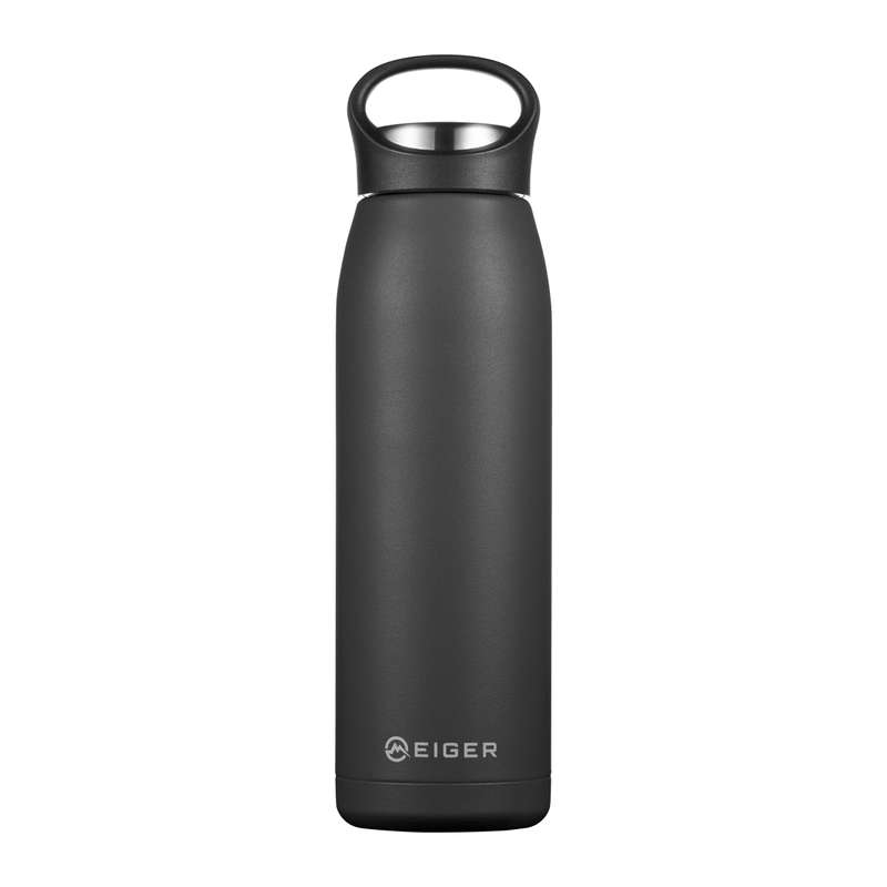 Eiger  700ML Double-Walled Vacuum Flask Water Bottles Black