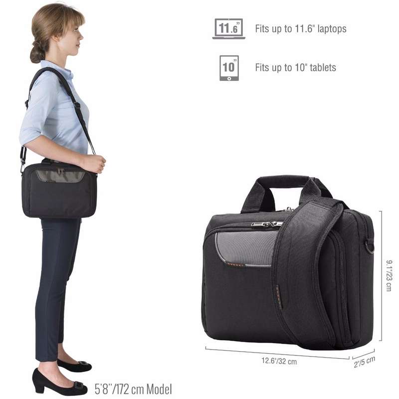 Everki EKB407NCH11 Advance 11.6 Inch Netbook/Ultrabook Briefcase
