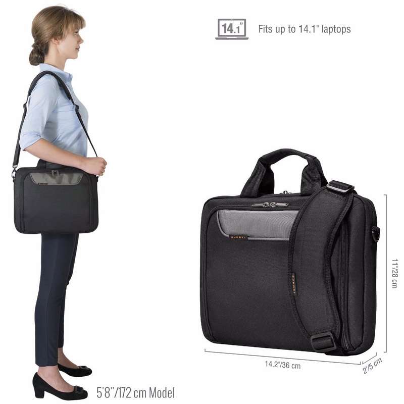 Everki EKB407NCH14 Advance 14 Inch Laptop Briefcase