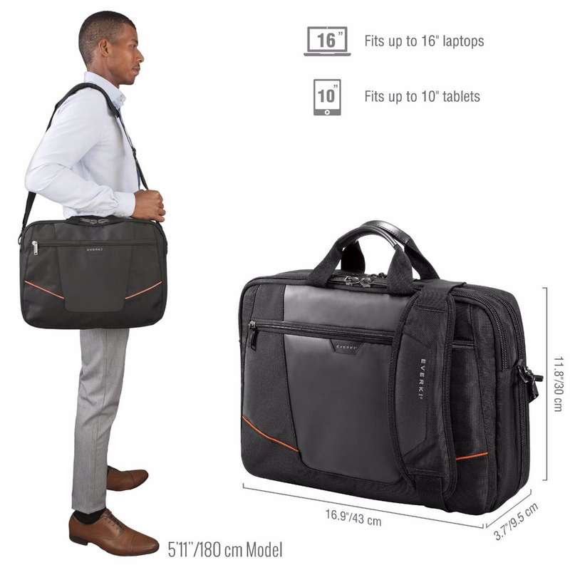 Everki EKB419 Flight 16 Inch Laptop Briefcase Bag