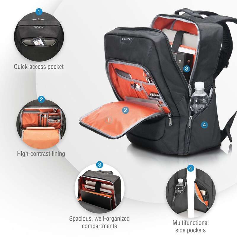 Everki Advance 15.6 Inch Notebook Backpack