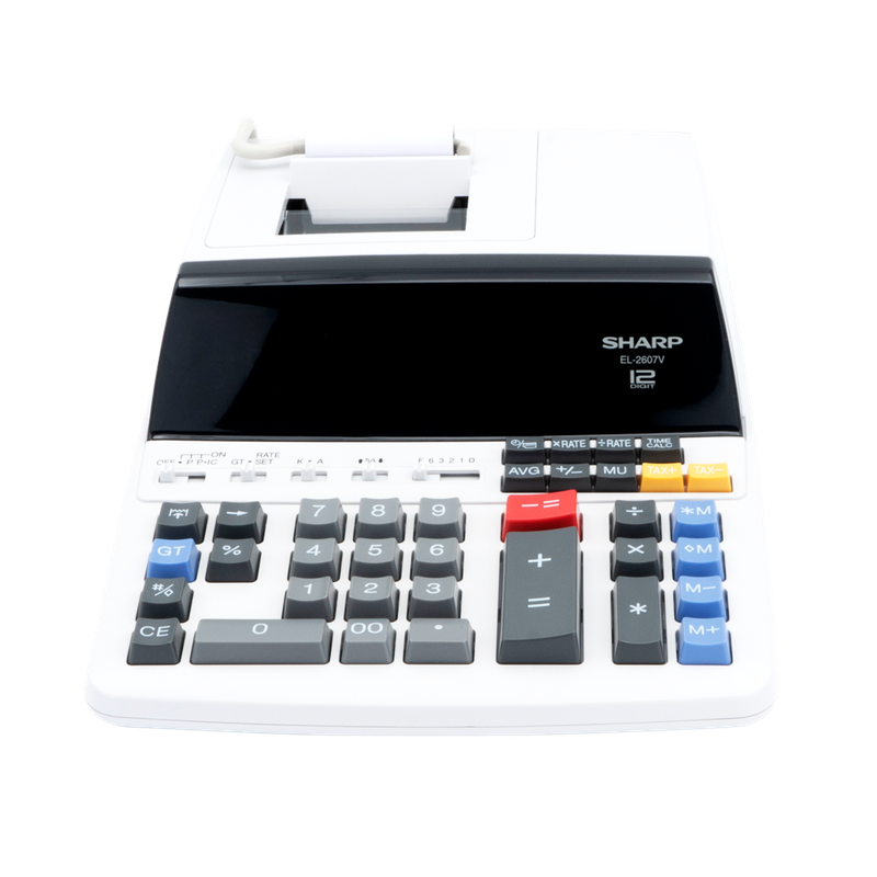 Sharp EL-2607V Premium Fast Printer Calculator AC Powered