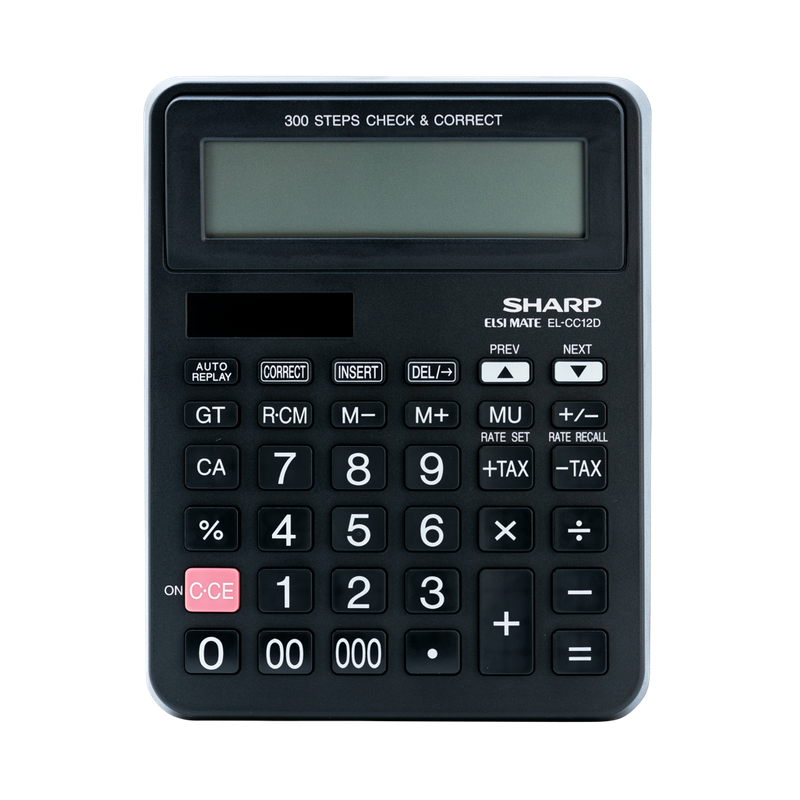 Sharp EL-CC12D Desk Calculator - CheckCorrect Tax