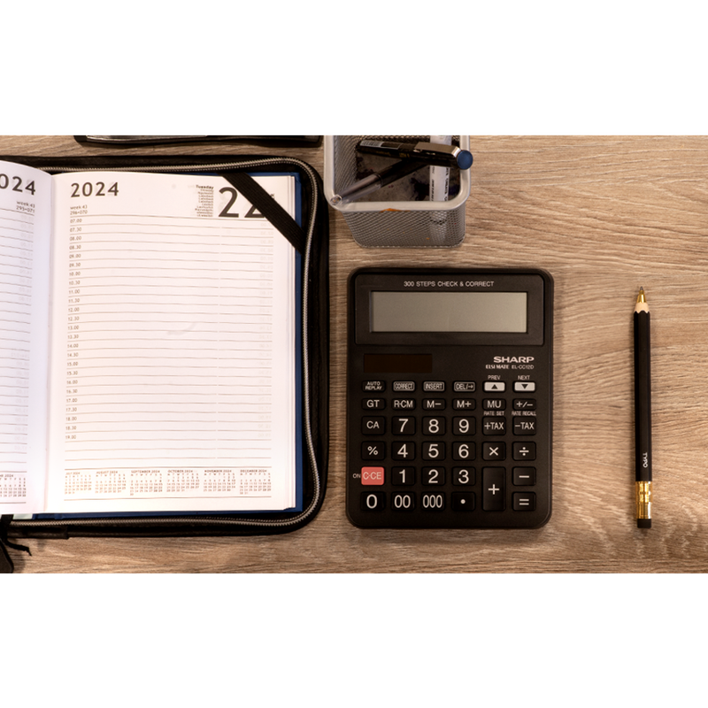 Sharp EL-CC12D Desk Calculator - CheckCorrect Tax