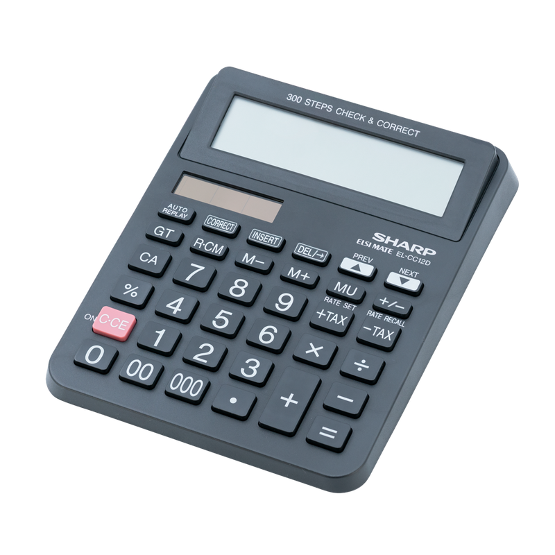 Sharp EL-CC12D Desk Calculator - CheckCorrect Tax