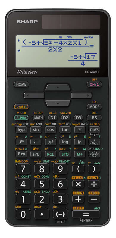 Sharp EL-W506T-BGY Scientific Calculator 640 functions