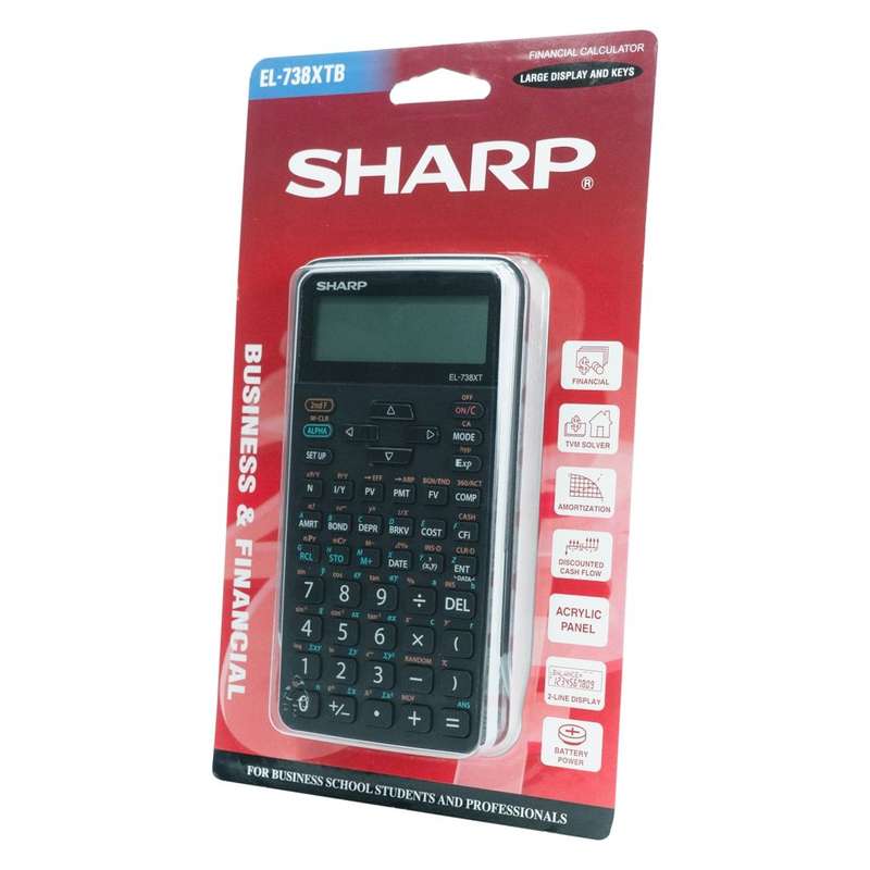 Sharp EL-738 XTB Advanced Financial Calculator