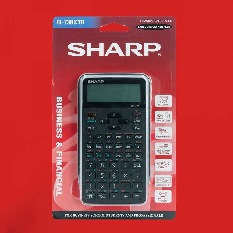 Sharp EL-738 XTB Advanced Financial Calculator