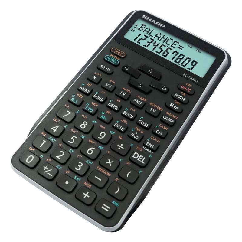 Sharp EL-738 XTB Advanced Financial Calculator