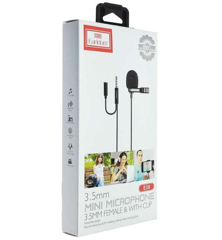 3.5mm Stereo M+F Mini Microphone