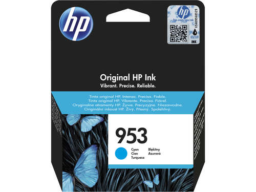 HP 953 Cyan Original Ink Cartridge - HP Officejet Pro 8710/8720/8725/8730/8740