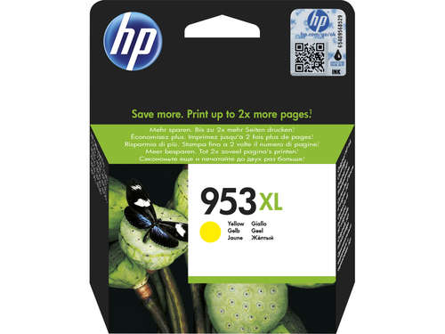 HP 953XL High Yield Yellow Original Ink Cartridge - HP Officejet Pro 8710/8720/8725/8730/8740