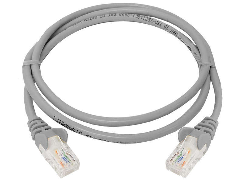 Linkbasic 1 Meter UTP Cat5e Patch Cable Grey