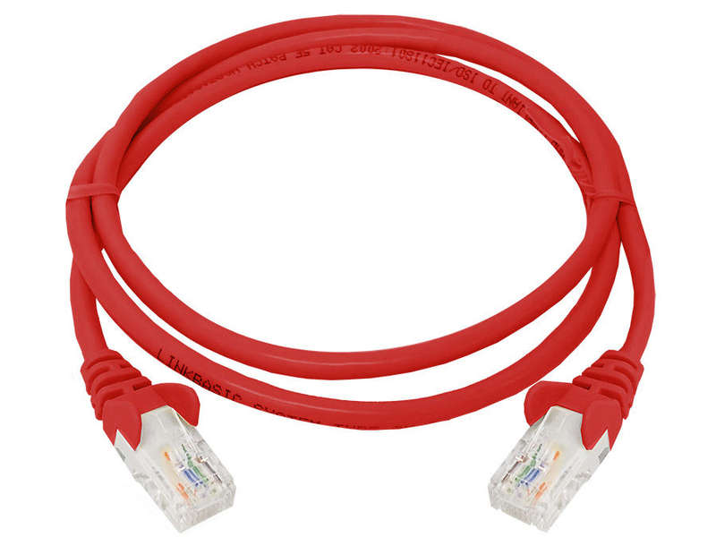 Linkbasic 1 Meter UTP Cat5e Patch Cable Red