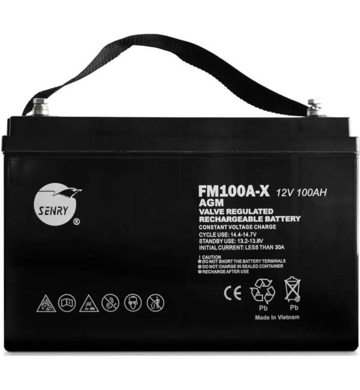 RCT Senry 6FM100A-X Fully-Seal Lead Acid