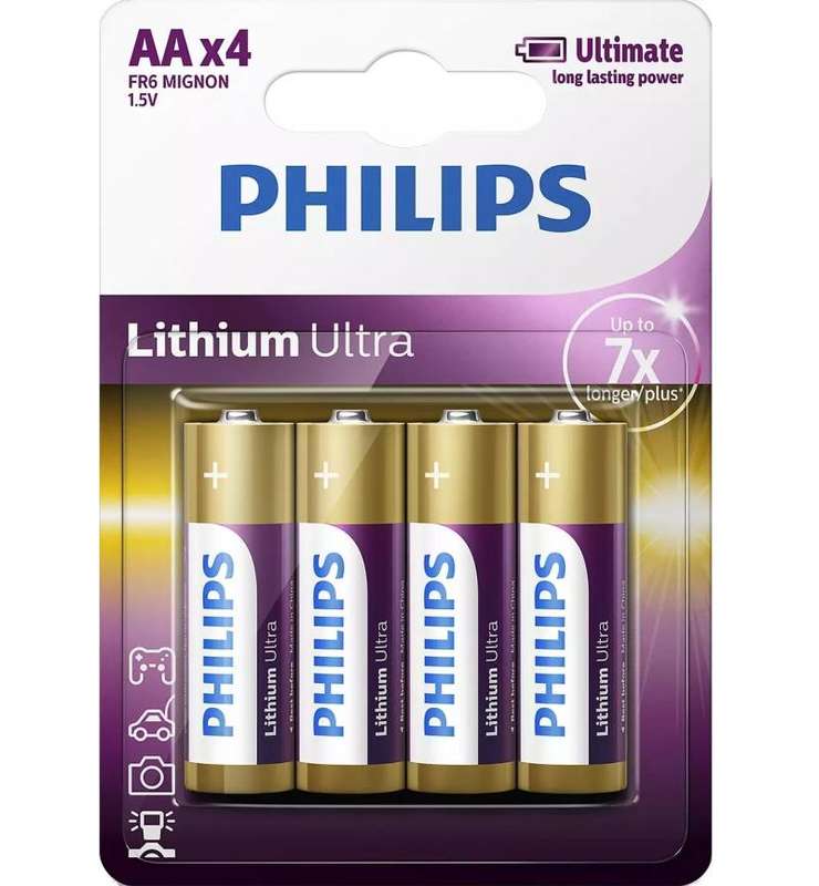 Philips Lithium Ultra AA 4-Blister
