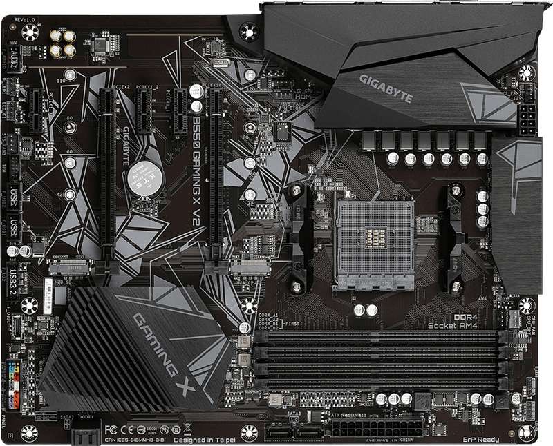 Gigabyte AMD B550 Gaming X V2 AMD AM4 3rd Gen Ryzen ATX Motherboard