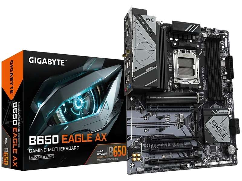 Gigabyte B650 Eagle AX AMD Ryzen 7000 Series Socket AM5 ATX Motherboard