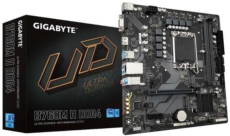 Gigabyte B760M H DDR4 Intel 12th / 13th Gen Socket LGA 1700 mATX Motherboard