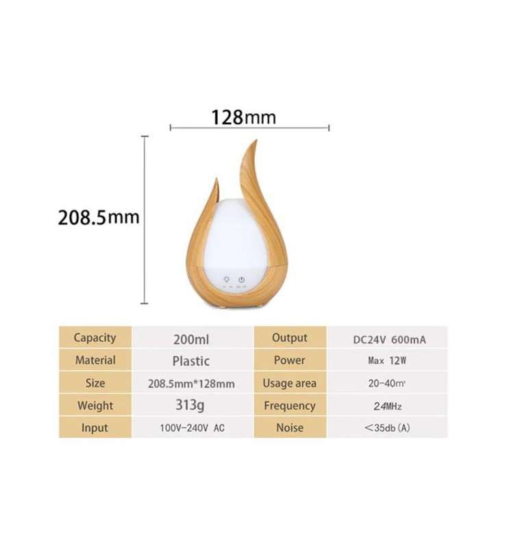 Atomiser 200ml Light Grain Tear Drop