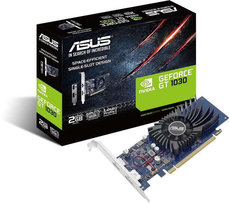 Asus nVidia Geforce GT 1030 2GB GDDR5 PCI-e 3.0 Graphics card