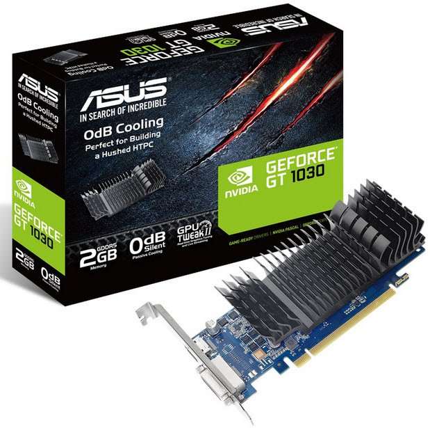 Asus Geforce GT 1030 silent 2GB GDDR5 64bit PCI-e 3.0 x16 64bit Graphics card