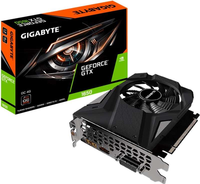 Gigabyte Nvidia GTX1650 D6 OC 4GB GDDR6/ DP x1/ HDMI x1/ DVI-D x1/ 8K Ready