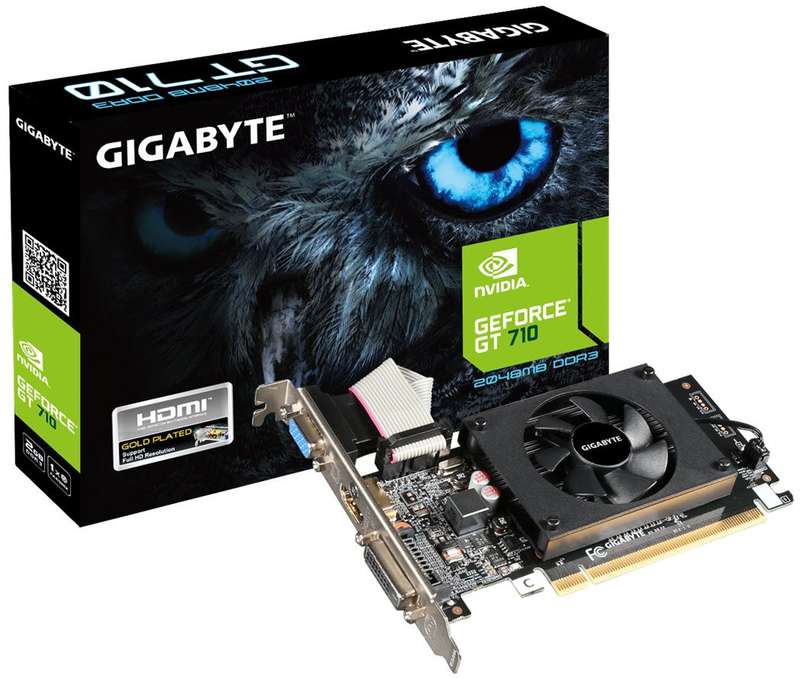 Gigabyte nVidia GT 710 2GB GDDR3 64bit Graphics Card