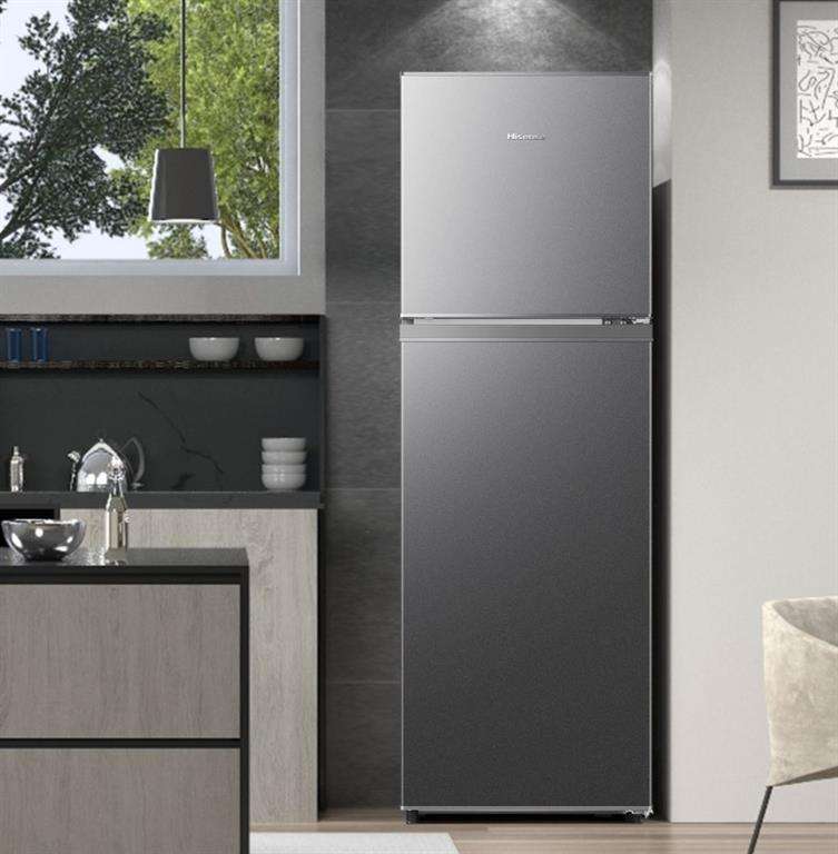Hisense 154L Fridge Top Freezer Titanium