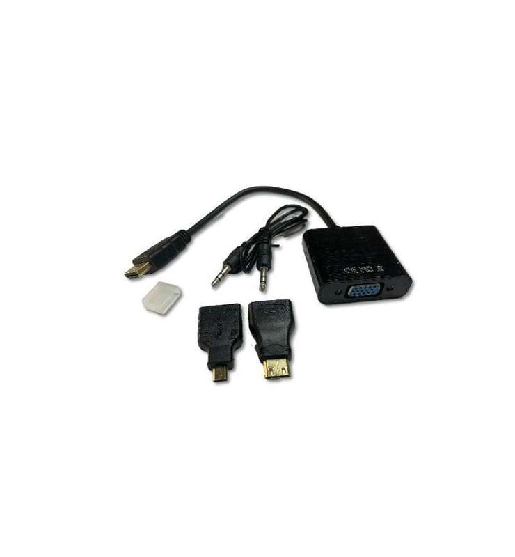 3 in 1 HDMI to VGA with Audio Converter