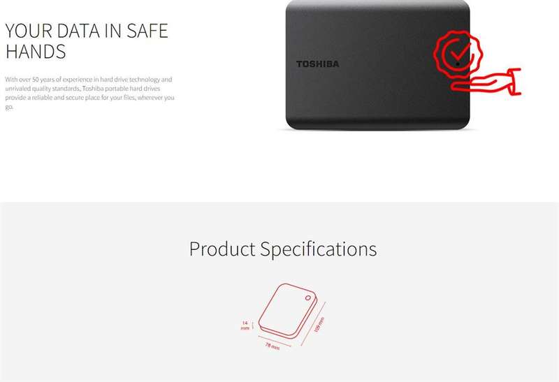 Toshiba 4TB Canvio Basics USB 3.0 Portable Hard Drive