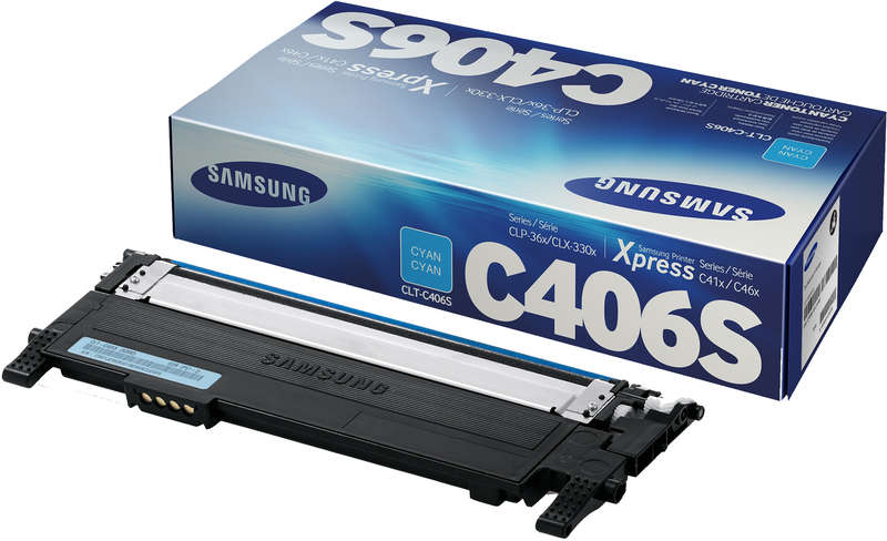 Samsung CLT-C406S Cyan Toner Cartridge