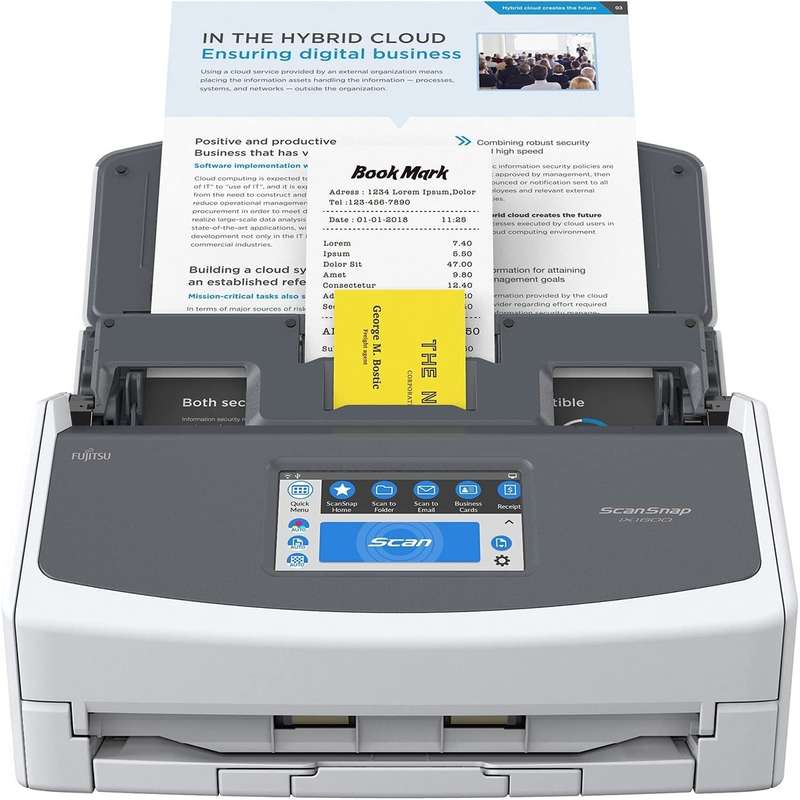 Fujitsu ScanSnap iX1600 40ppm / 80ipm A4 duplex ADF Touchscreen Wi-Fi USB 3.2