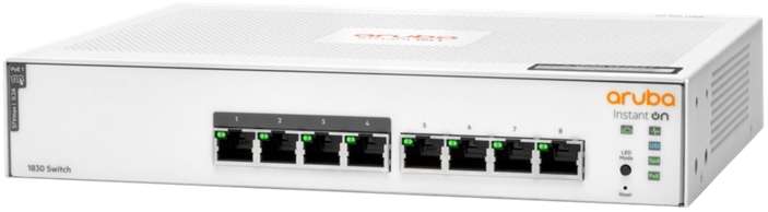HP Aruba Instant On 1830 8x Gigabit 4p Class4 PoE 65W Switch