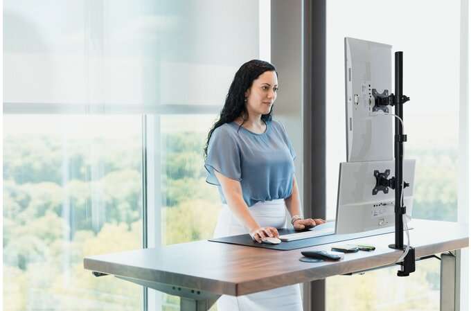 Kensington Vertical Stacking Dual Monitor Arm