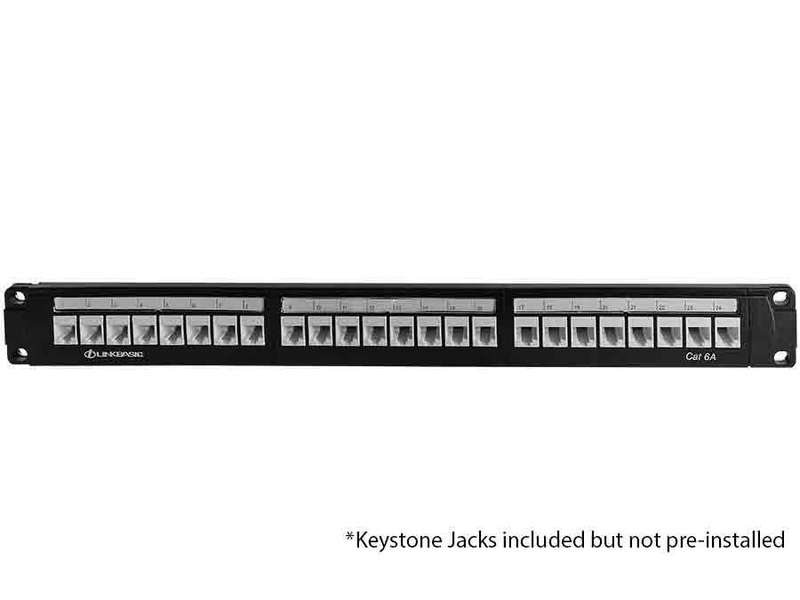 Linkbasic 24 Port Cat6a Rack Mount Patch Panel