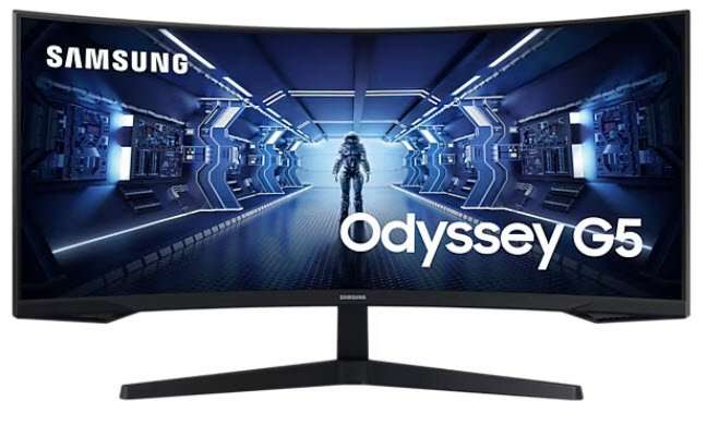 Samsung Odyssey GT55 34 inch Gaming 1000R Borderless Display