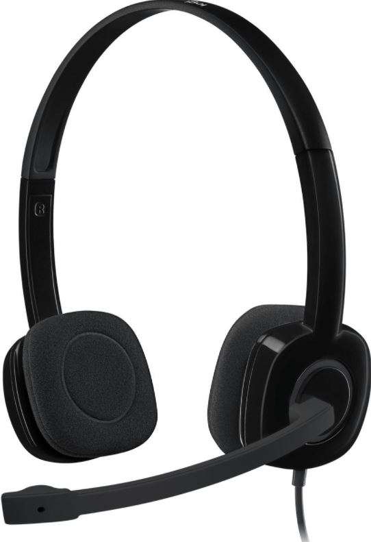 Logitech H151 stereo headset with single 3.5 mm jack