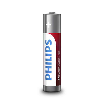 Philips Power Alkaline Battery LR03P4B 4xAAA Alkaline Battery Pack