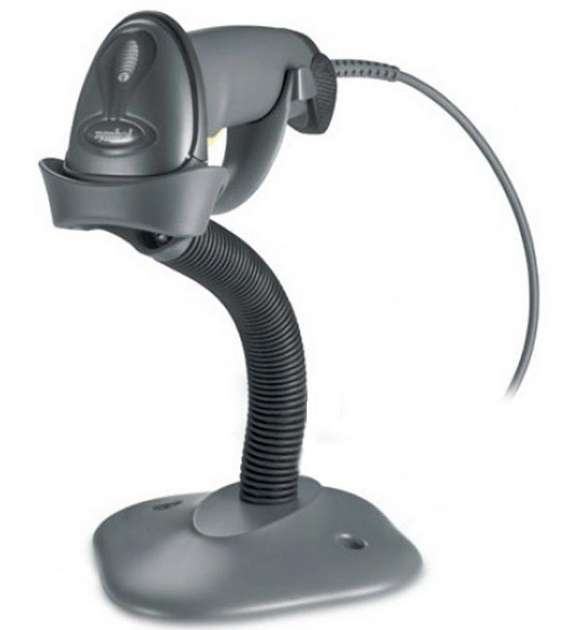 Zebra LS2208 Handheld 1D Laser Black with stand - USB Kit
