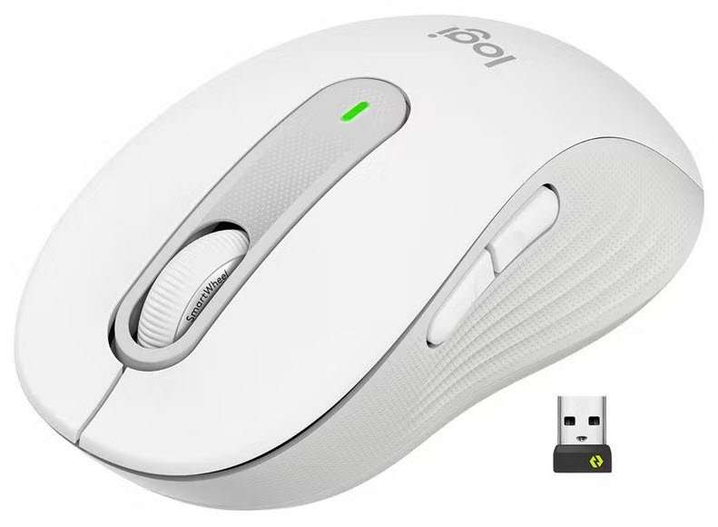 Logitech Signature M650 Off-White Wireless and Bluetooth Mouse